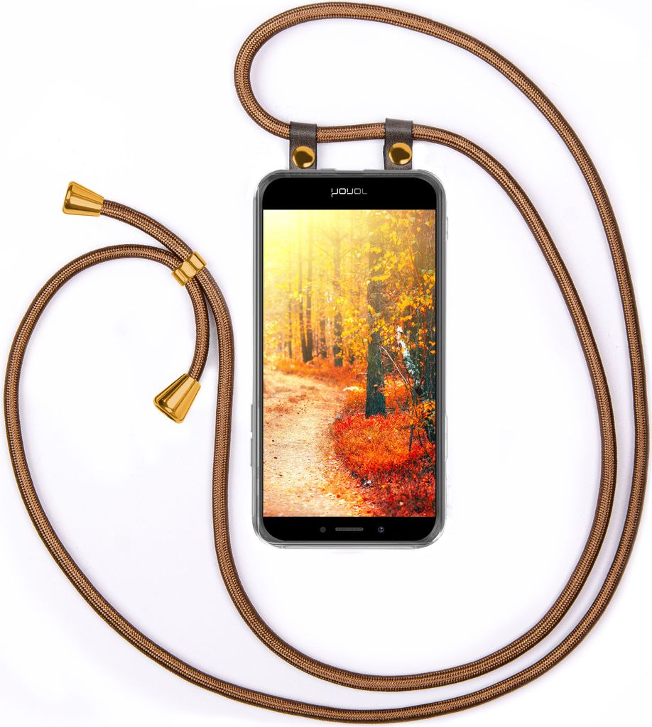 UMHÄNGEHÜLLE + KORDEL für Huawei Honor 6X, Farbe:Shiny Brown