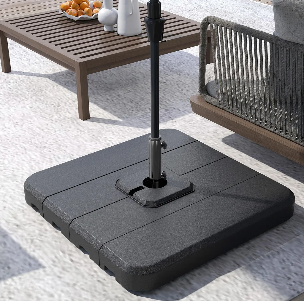 Base de Lestage Parasol HDPE Haute Densité Ensemble de 4 Dalles 98cm - 8