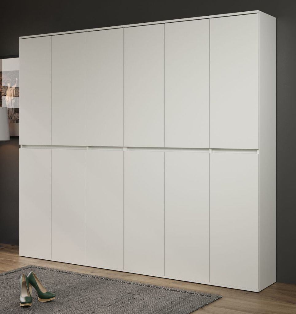 Garderobenschrank "Nevada" weiß, Garderobe und Produktbild 