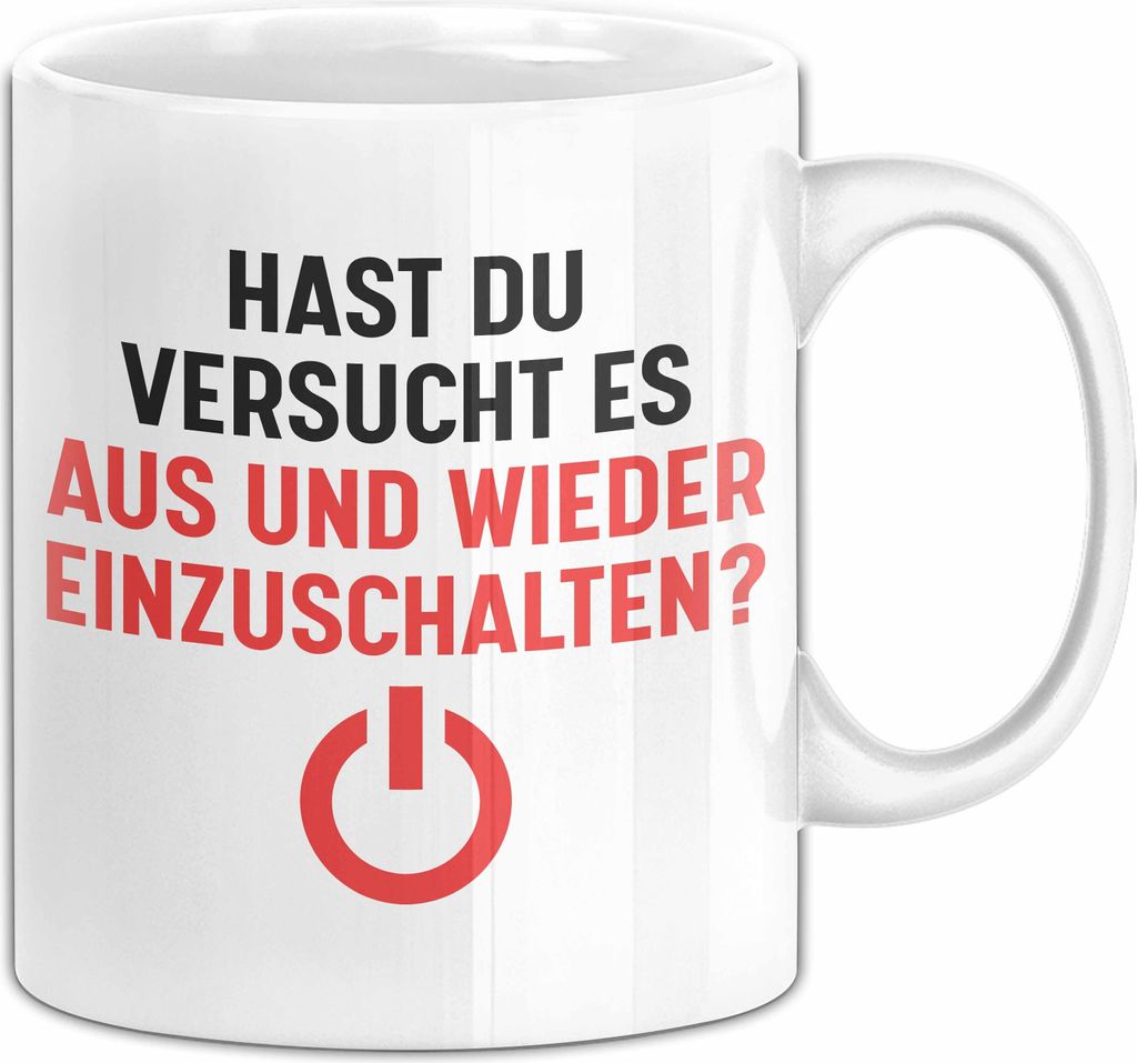 It-Techniker Tasse Geschenk Aus Einschalten Ttler Nerd Produktbild 