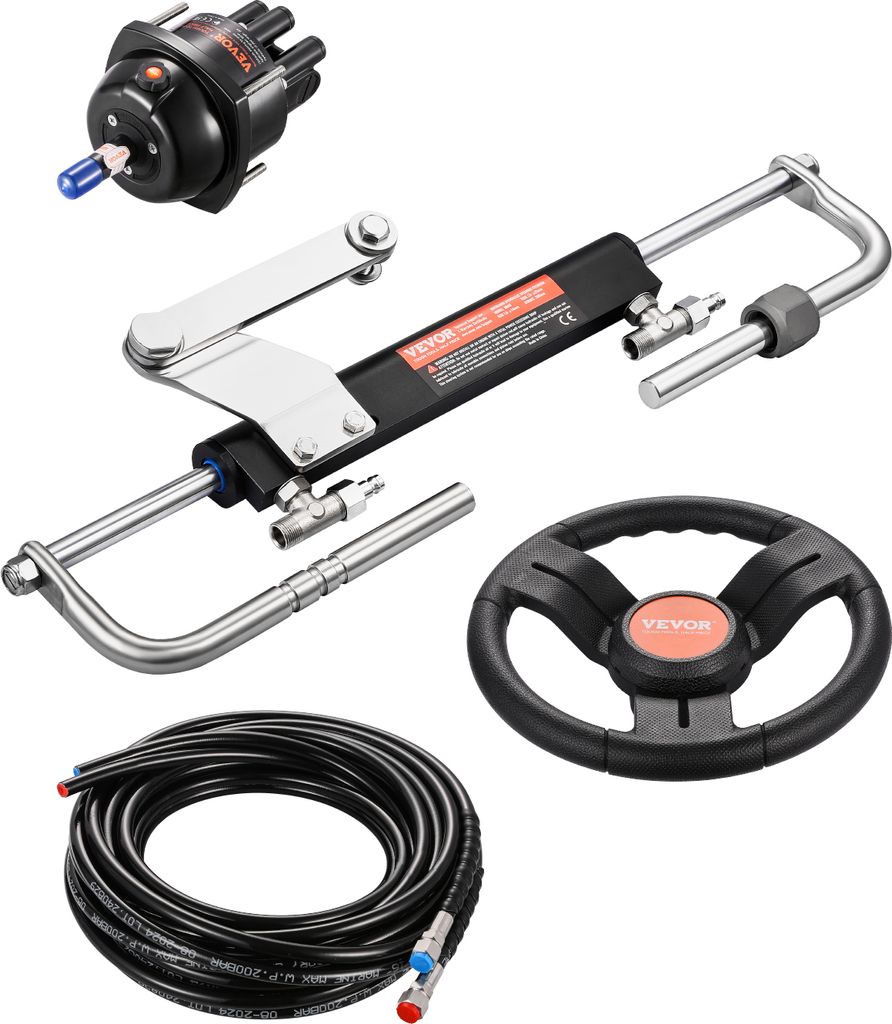 Set di timoniere idrauliche per fuoribordo VEVOR 90 CV, con Immagine del prodotto 