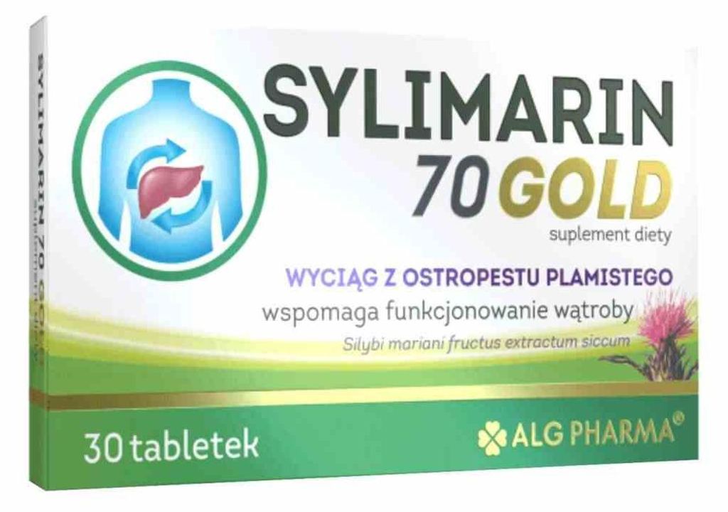 SYLIMARIN 70 GOLD Mariendistel Leber Alg Pharma 30 Tab. Produktbild 