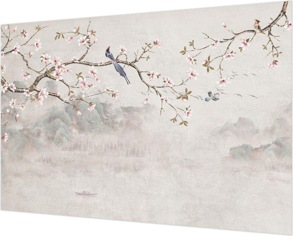 Wandtapete - Dekorative Tapete für Wohnzimmer - Tapetenfolie für Wanddekoration - 152x104 cm - Orientalische Landschaft