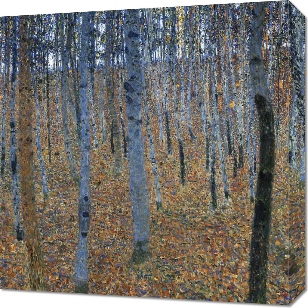 Quadro Bosco di Faggi I Klimt 50x50 cm - Decorazione Vintage Casa