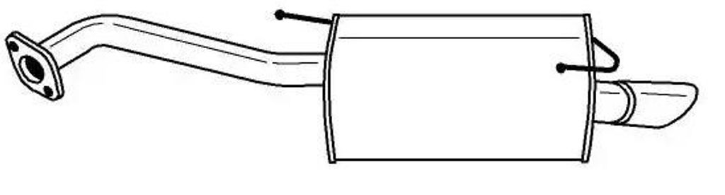 VEGAZ DS-320 Endschalldämpfer für NISSAN Micra C+C III (K12) Auspuff