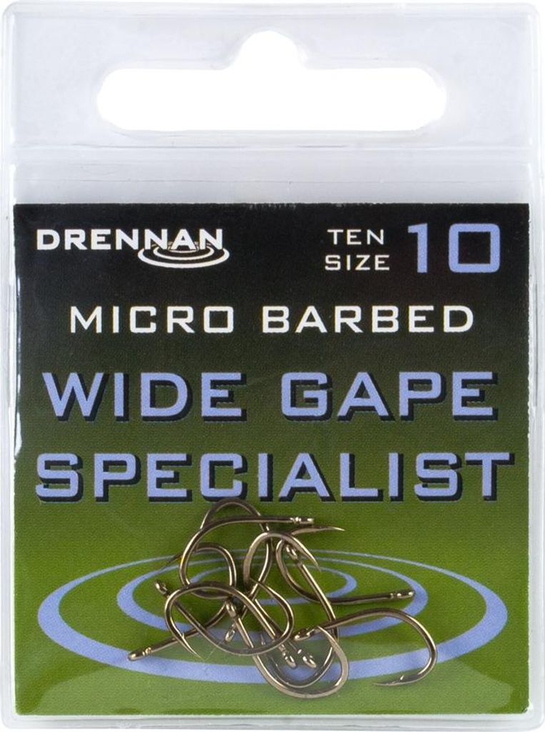 Drennan Wide GAPE SPECIALIST MICRO BARBED Haken 6 / 10 Stk.