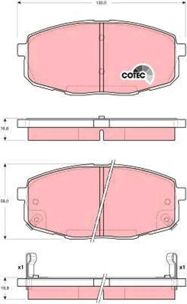 Plaquettes de frein TRW pour Kia Carens et Cerato - Sécurité routière