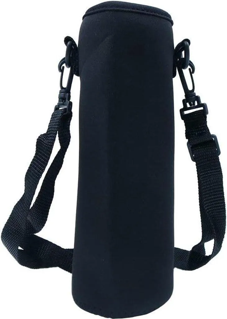 Sac de transport pour bouteille d'eau 1L avec housse isolante noire