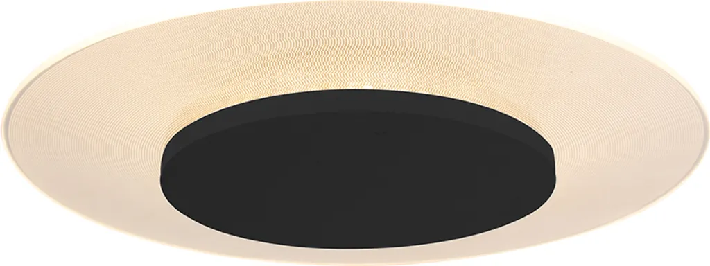 Plafoniera LED 18W Steinhauer Lido 7798ZW Nera | Montaggio Facile