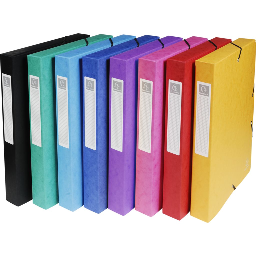 Exacompta 8x Archivbox Karton, 600g, Rücken 40mm + Etikett, Produktbild 