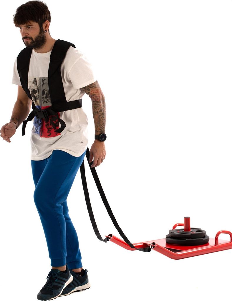 Trainingsschlitten für olympische Scheiben mehrfarbig