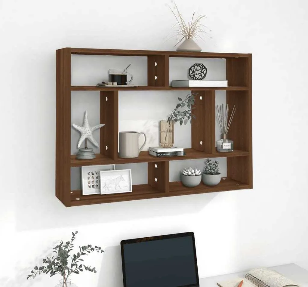 Mensola a Muro Marrone Rovere 75x16x55 cm - Arredo Design Living Store