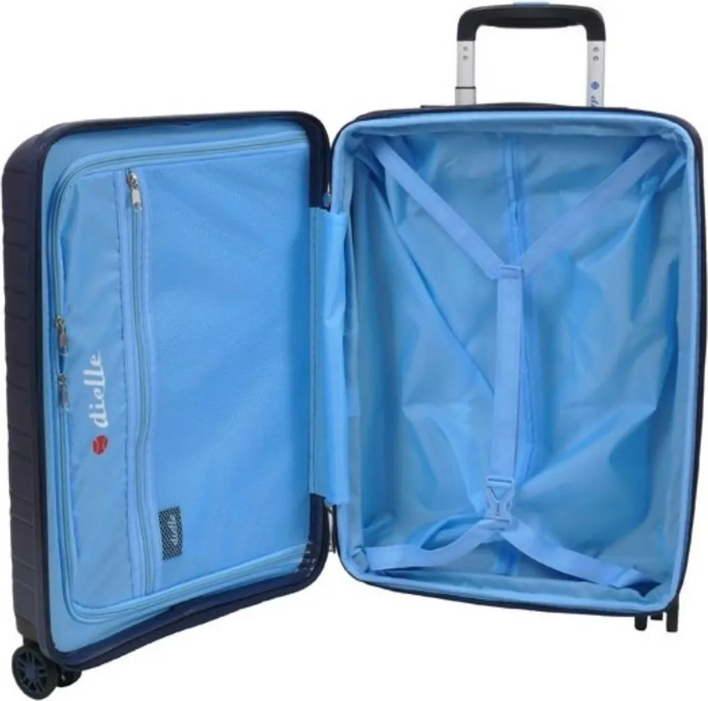 Valises Dielle 10050BL : Valise Rigide Robuste Bleue avec 4 Roues Multi - 7