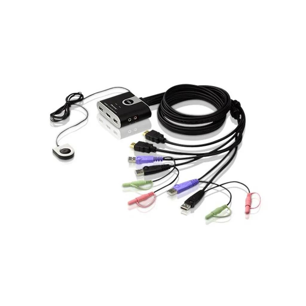 KVM HDMI USB ATEN CS692 Full HD avec Commutation à Distance Intégrée
