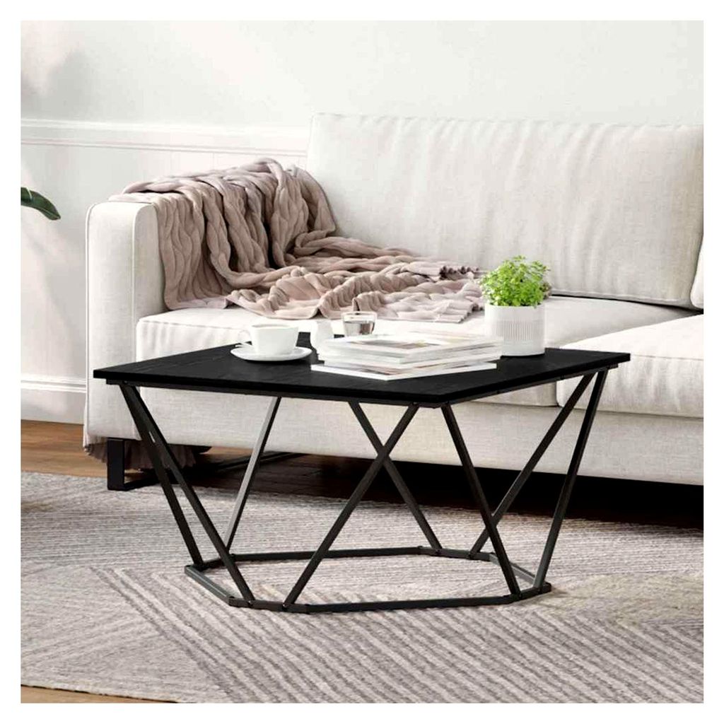 Couchtisch aus schwarzer Eiche 80 x 80 x 45 cm