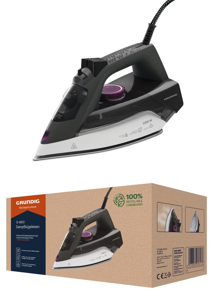 Grundig Dampfbügeleisen SI 4850 2200W Productafbeelding 