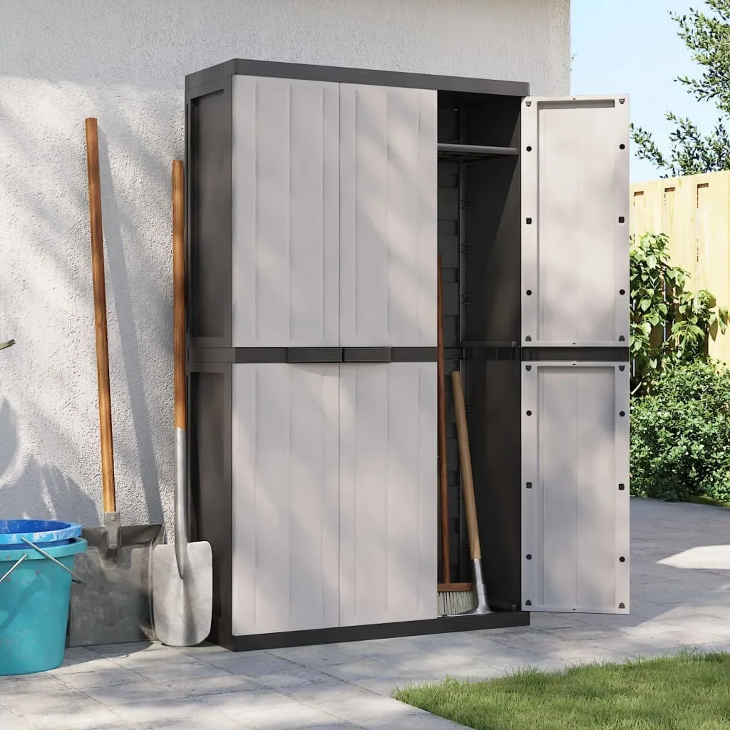 Armoire de jardin étanche 165 cm en PP pour protéger vos outils du vol - 3