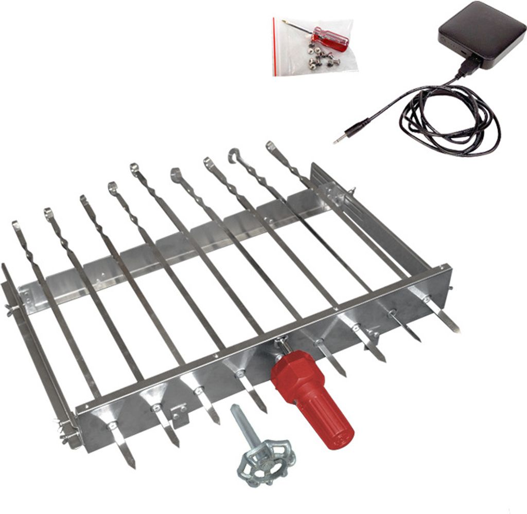 Olymp Mehrfacher Drehspieß Sesam mit Motor und Powerbank Produktbild 
