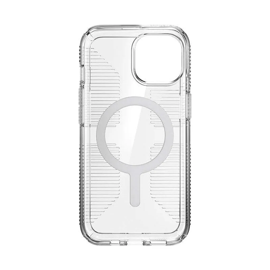 Protection iPhone 15 Speck Gemshell Grip avec MagSafe et Finition Chrome - 5