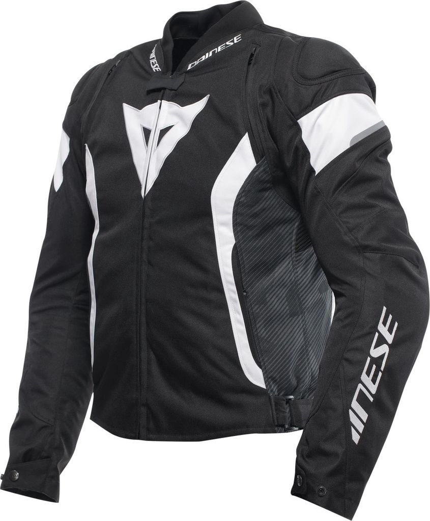 Dainese Avro 5 Motorrad Textiljacke, schwarz/weiß, 54