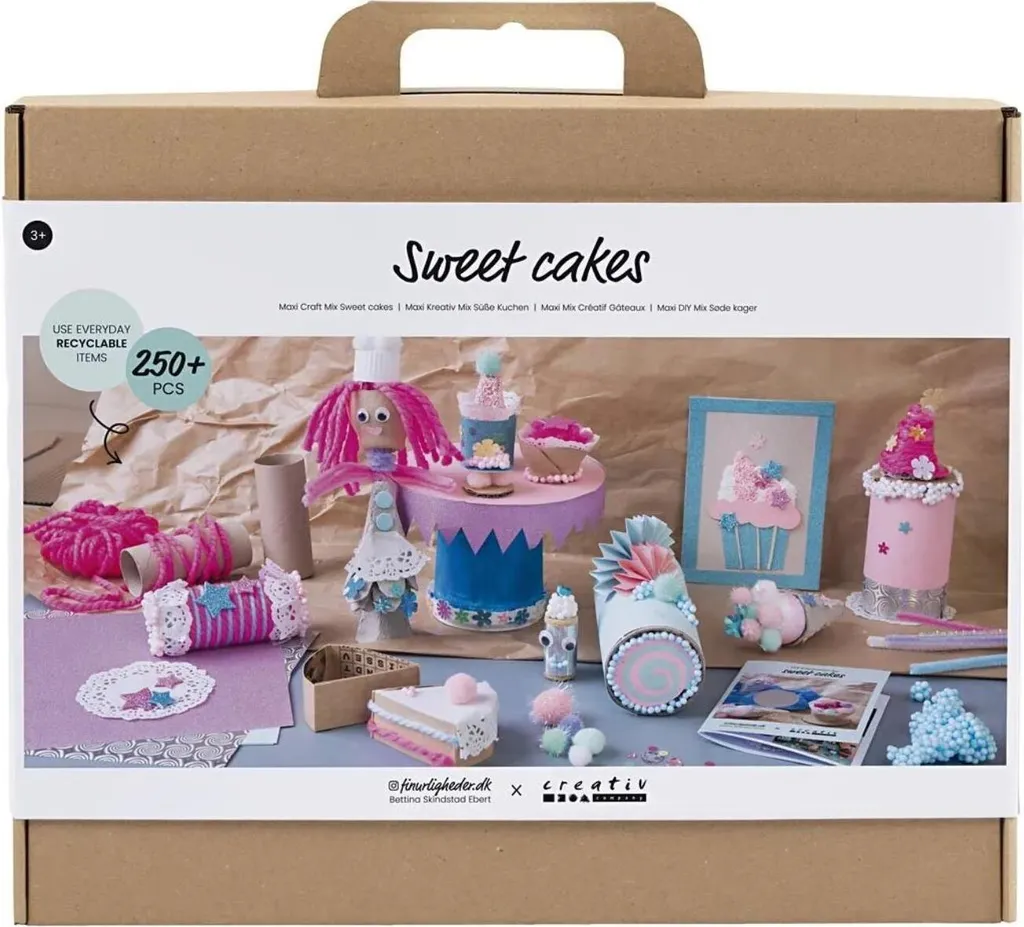 Kit de recyclage DIY Gâteaux Sucrés : loisirs créatifs pour enfants