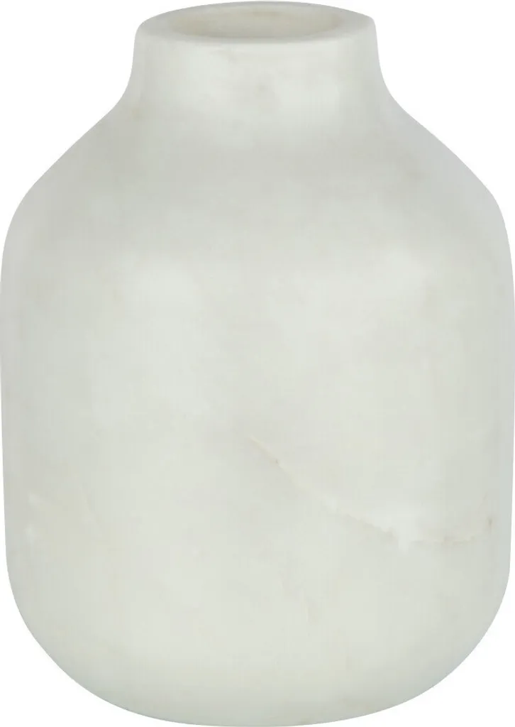 Grand Vase en Marbre Blanc Design Bouteille - Objet Déco Haut de Gamme