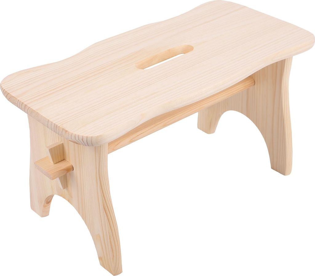 Creative Deco Piccolo Sgabello in Legno | Sgabello Basso Immagine del prodotto 