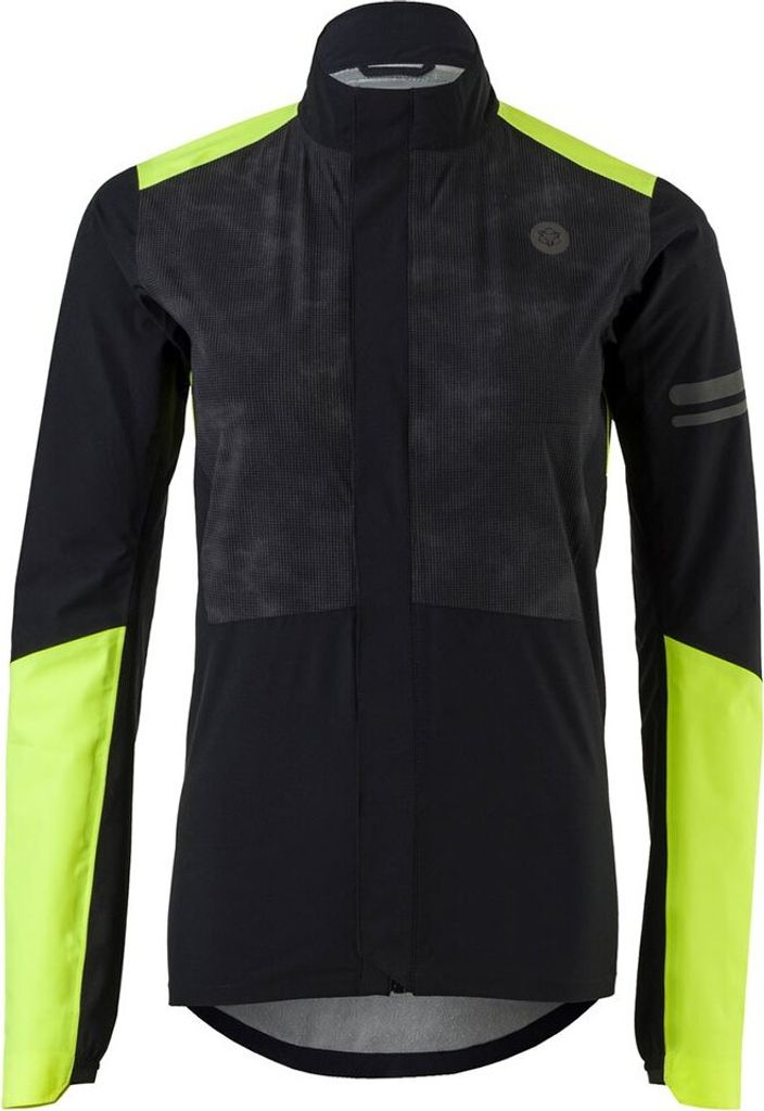 Agu Essential Prime Rain Ii Hi-vis Jacke Schwarz XL Frau Schwarz XL