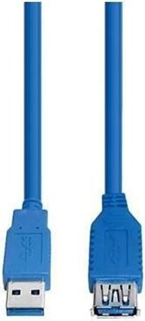 Câble e+p CC 318 USB 3.0 Type A Mâle vers Femelle Bleu de 3 Mètres