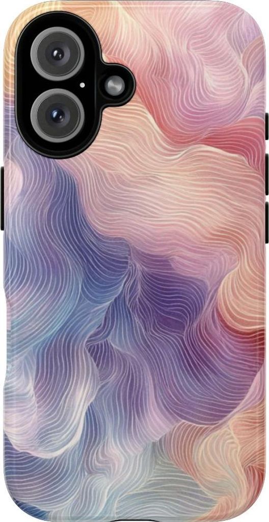 Sanfte Pastell-Wellen – Hülle Kompatibel mit iPhone 16