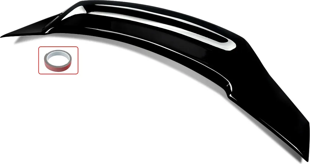 Spoiler de coffre noir brillant, lèvre aérodynamique universelle 115cm