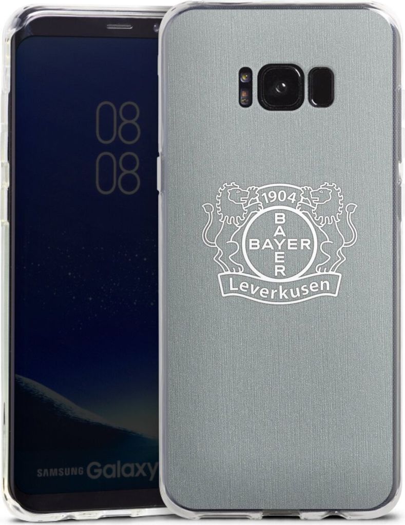 DeinDesign Handyhülle für Samsung Galaxy S8 Plus Silikon Hülle Case Smartphone Schutzhülle Bayer 04 Leverkusen Offizielles Lizenzprodukt Wappen