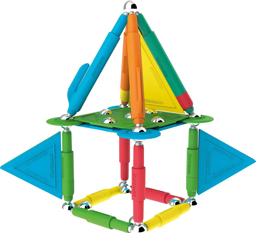 Jeu de construction magnétique Supermag Colorstixx 50 pièces certifié