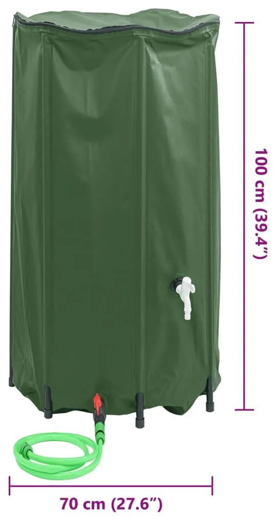 Cuve à eau pliable 380 L : solution idéale pour arrosage et potager