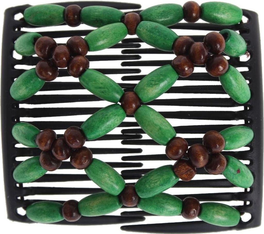 Trend African Hairclip Haarklammer Haarspange Hair Clips Haarkamm grün