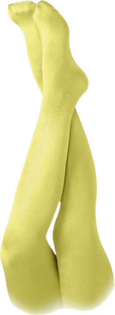 Damen Strumpfhose Blickdicht, Feinstrumpfhose 60 DEN, gelb S/M