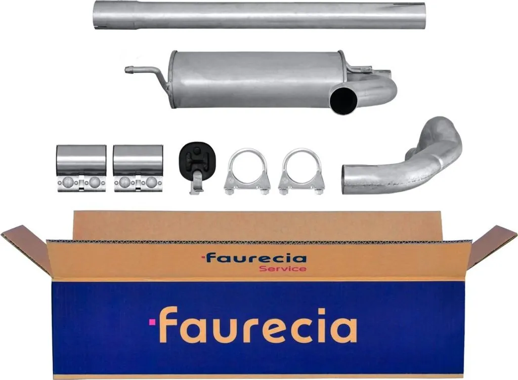 Silencieux avant robuste Faurecia Easy2Fit avec kit de montage Passat