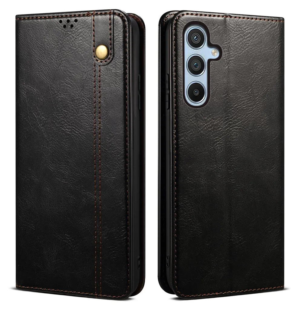 Custodia Business Samsung Galaxy S23 FE Pelle Nera Portafoglio