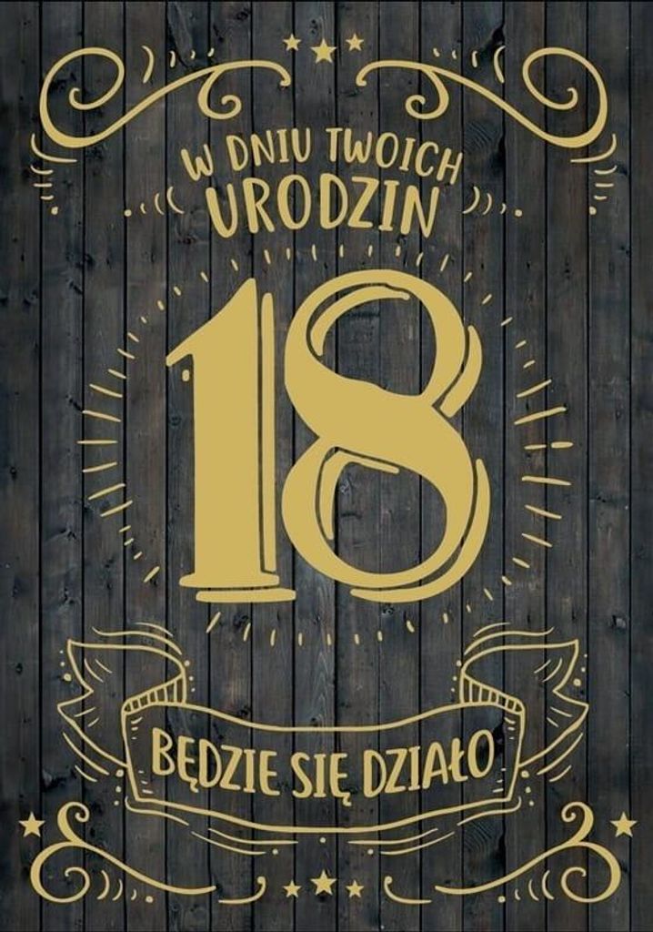 Karte B6 PR-102 18. Geburtstag – Kukartka