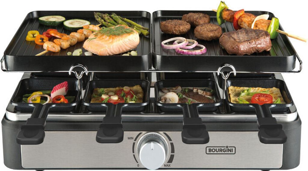 Bourgini Gourmet Raclette Grill Plus – 8 Personen – Produktbild 