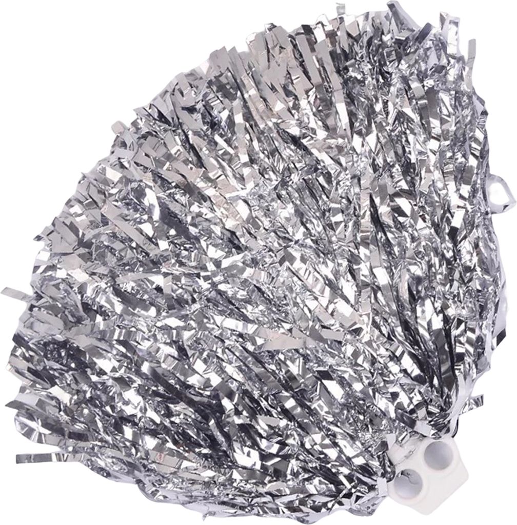 Tanz-Pompons mit geradem Schaft, flauschig, PET, Doppelpass, Cheerleader-Hand, Blumenball, Dekoration für Fußball