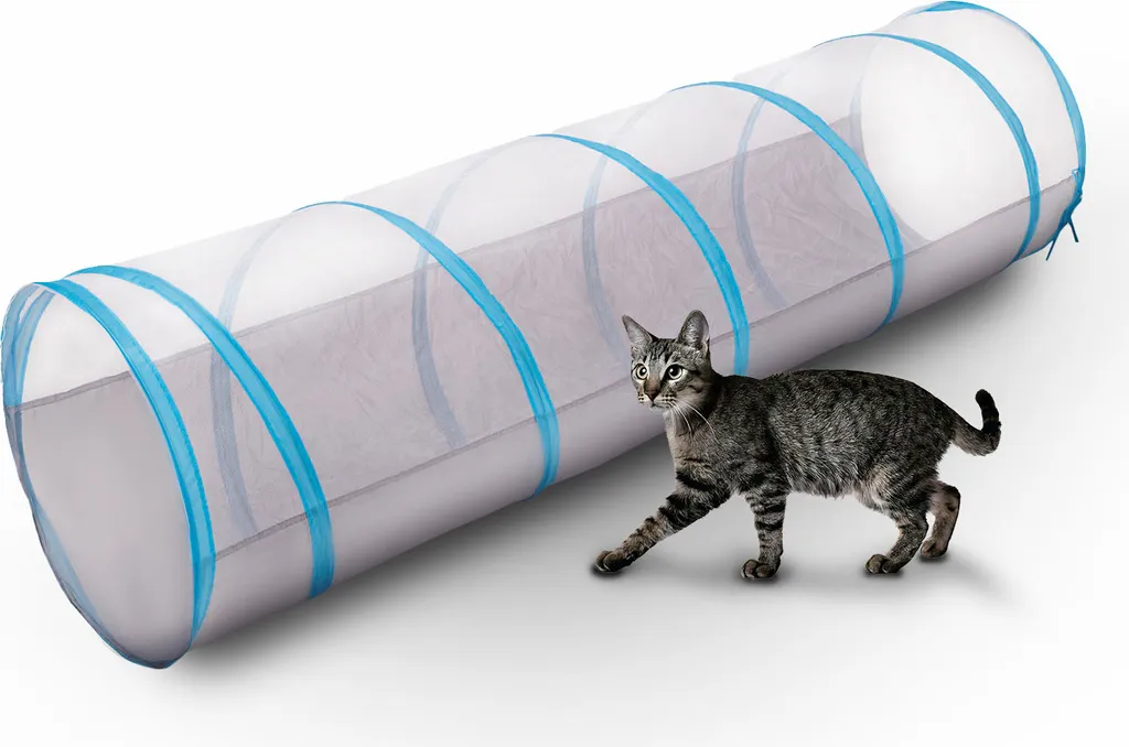 Tunnel de jeu pour animaux domestiques portable et lavable en tissu