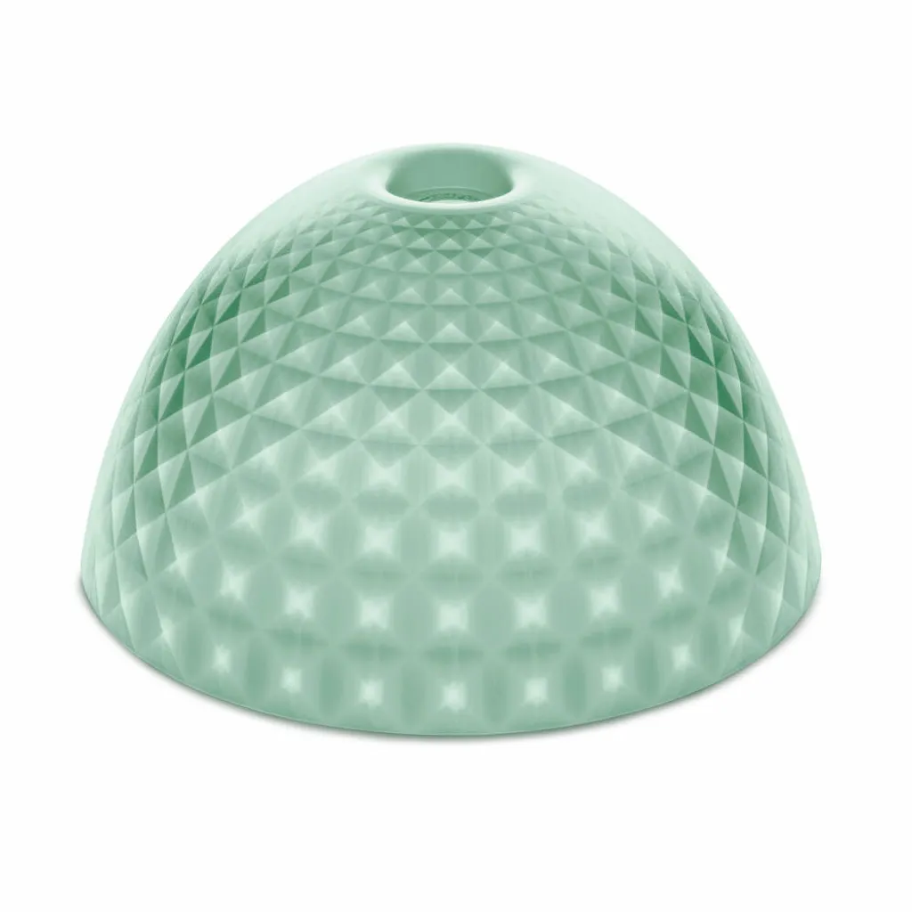 Lampe suspension pour salon Koziol Stella Silk M 43,5 cm vert eucalyptus