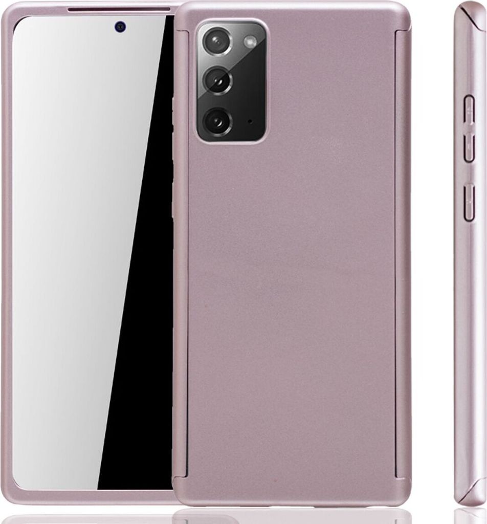 Handyhülle Schutzhülle für Samsung Galaxy Note 20 Full Case Cover Displayschutz 360 Rosa