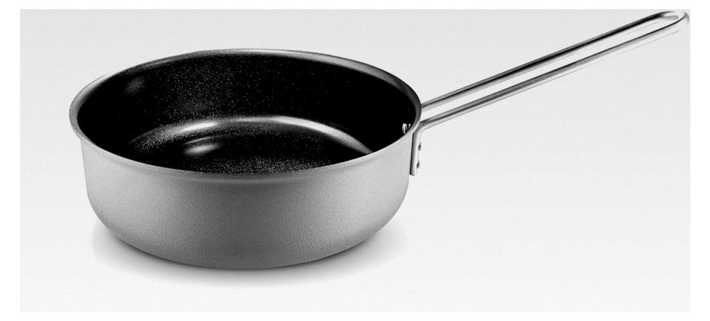 Eva Trio | Grey Line Sauteuse 24 cm mit keramischer Slip-Let -Antihaftbeschichtung | Geeignet zum Braten und Sautieren. Die hohen Ränder machen d...