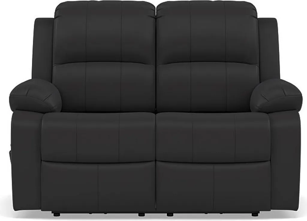 Canapé 2 places relax électrique Armand en simili noir - Best Mobilier