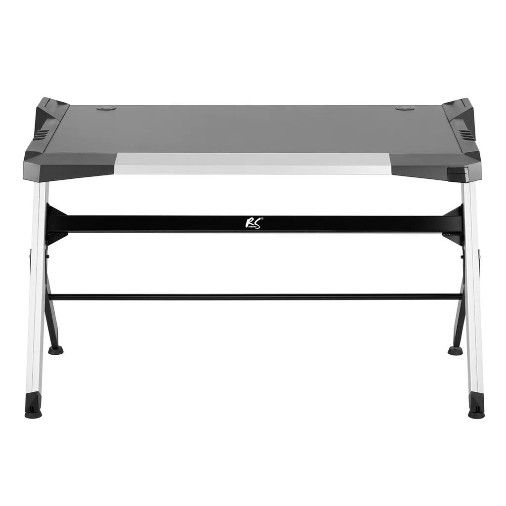 Bureau PC gamer pour setup streaming table gaming LED RGB Zocker - 3