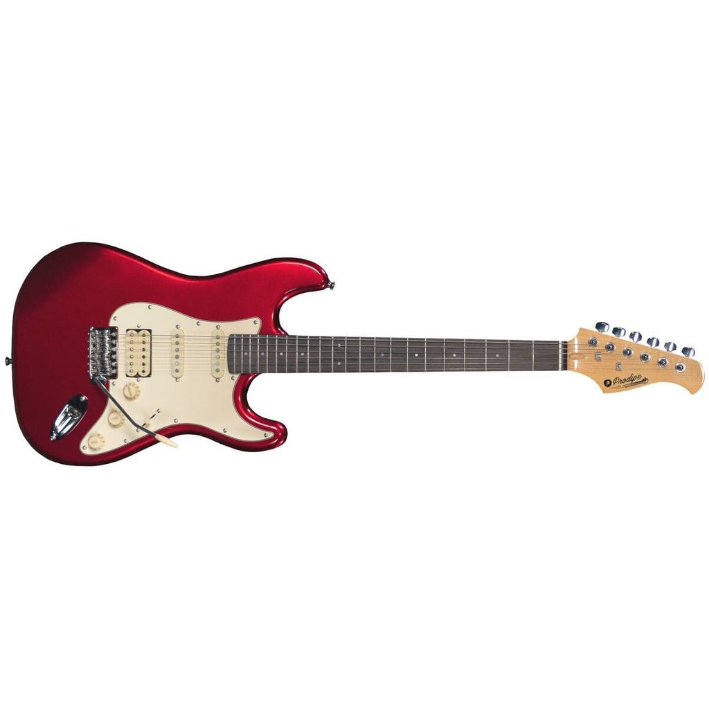 Prodipe Gitarren ST83 RA Bonbonrot