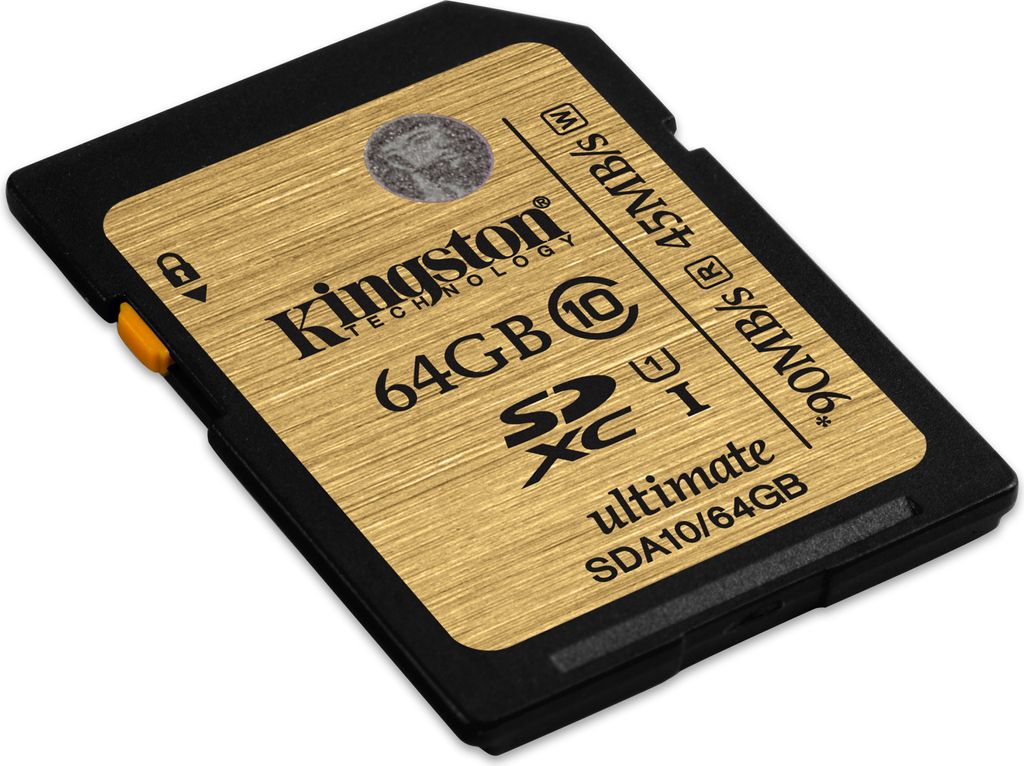 Kingston Technology SDHC/SDXC Class 10 UHS-I 128GB, 128 GB, SDXC, Klasse 10, UHS, 90 MB/s, 45 MB/s