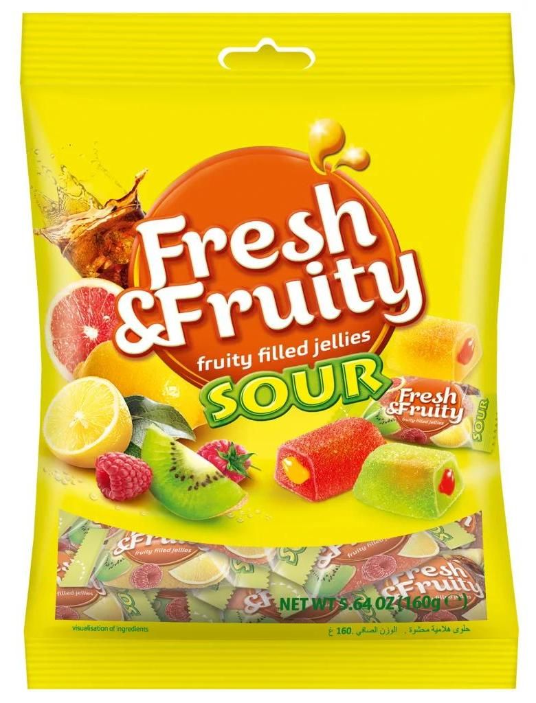 Wawel FRESH & FRUITY SOUR Geleebonbons 160g